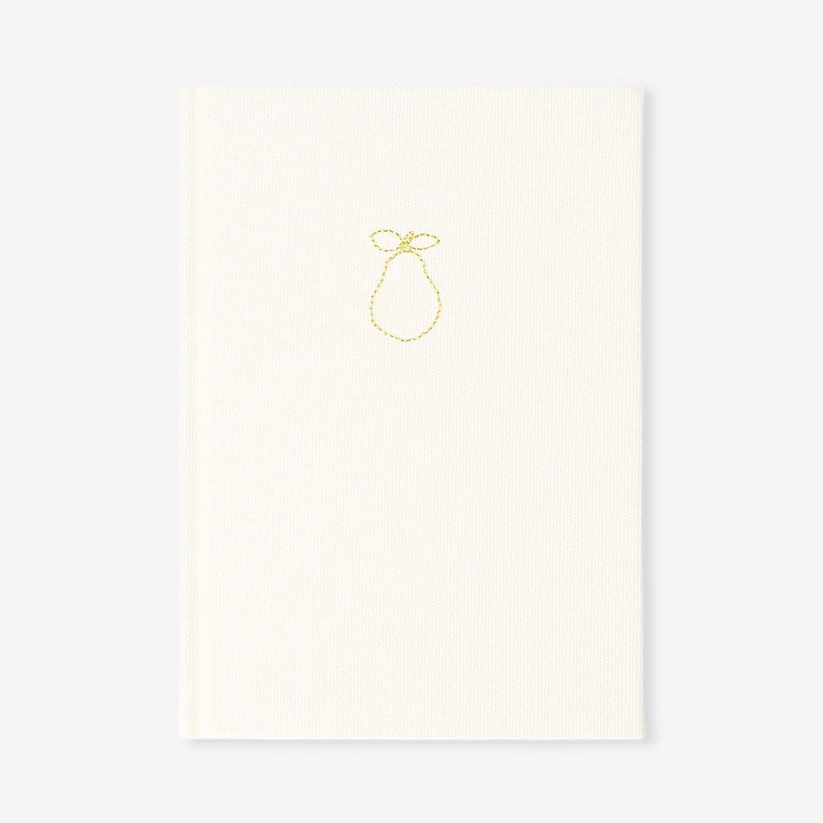 A5 white notebook with fabric cover
