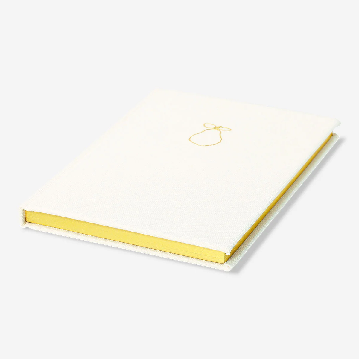 A5 white notebook with fabric cover - Image 3