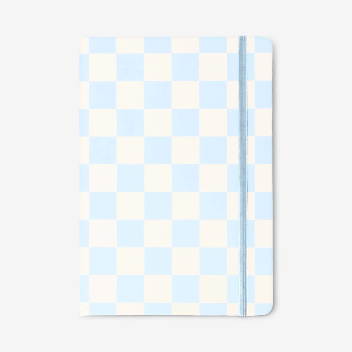 A5 blue chequered notebook