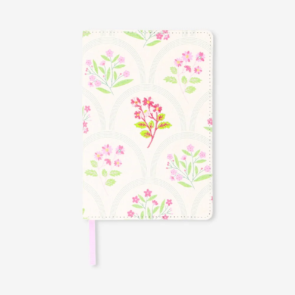A5 floral embroidered notebook