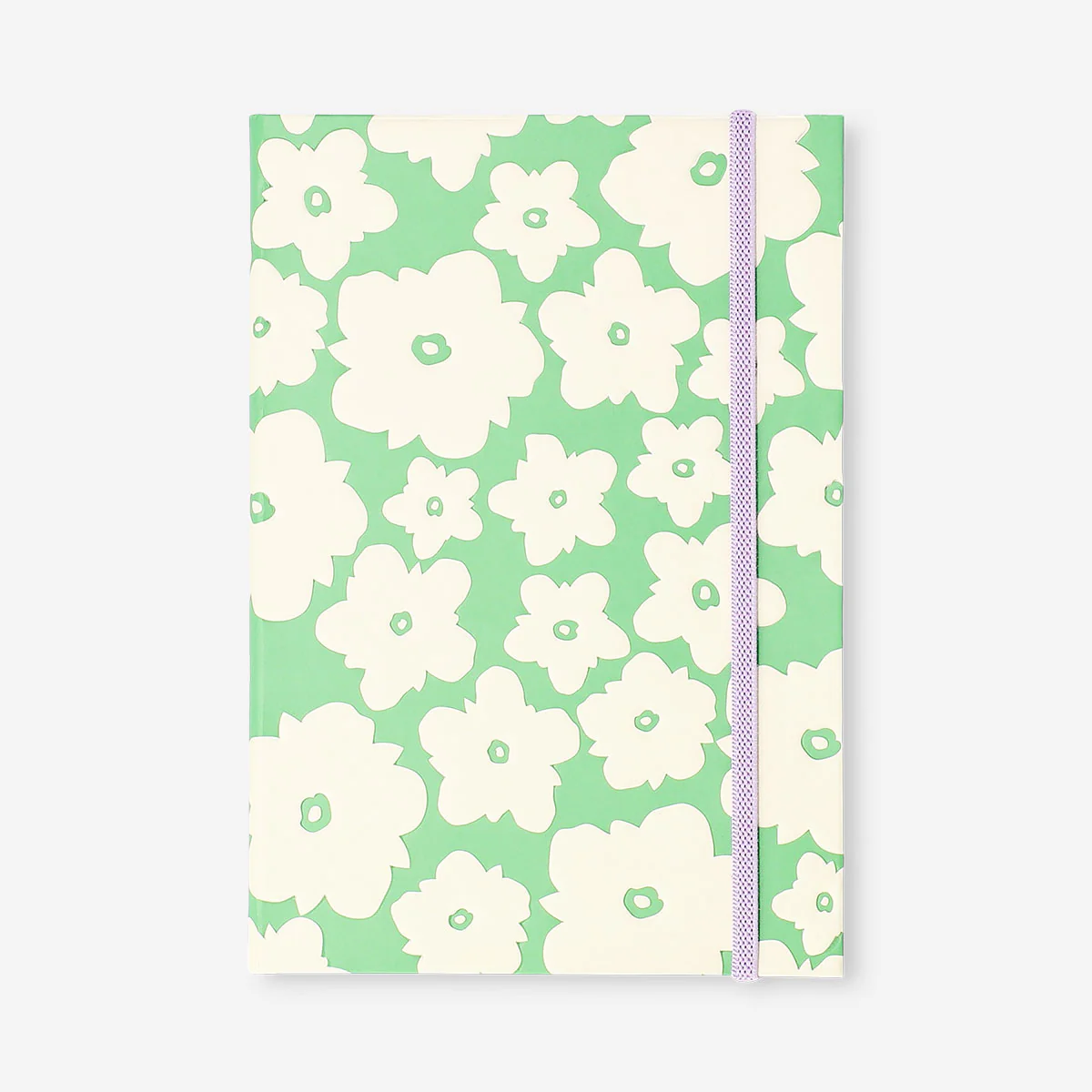 A5 green floral bullet planner