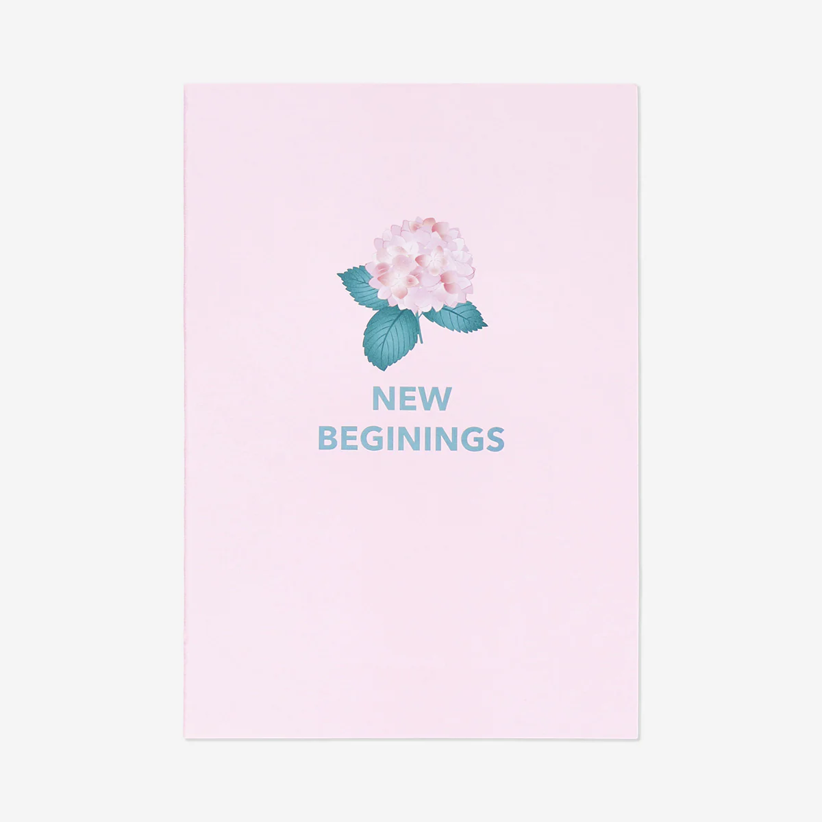 A5 hydrangea notebook