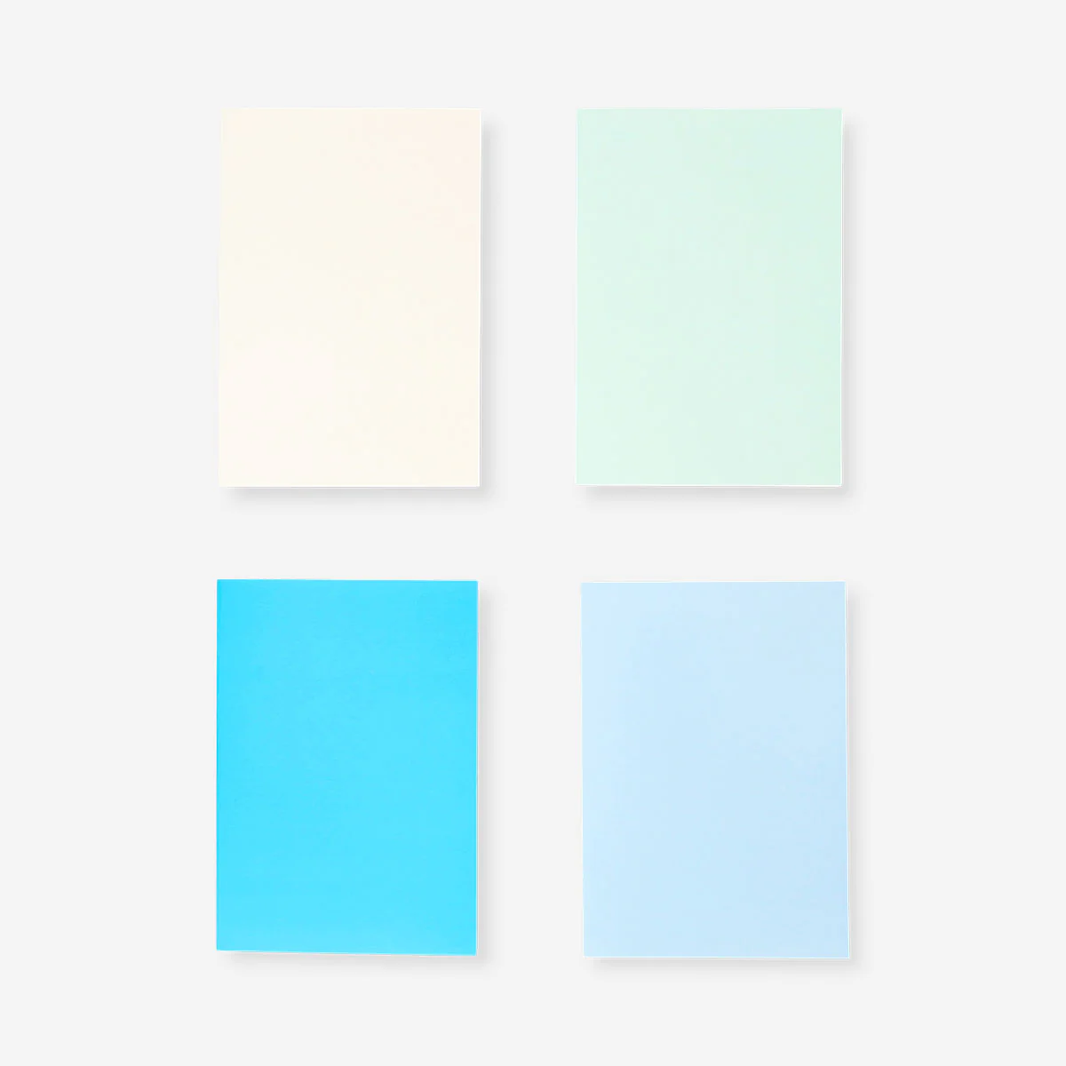 A5 solid colour notebooks - 4 pcs