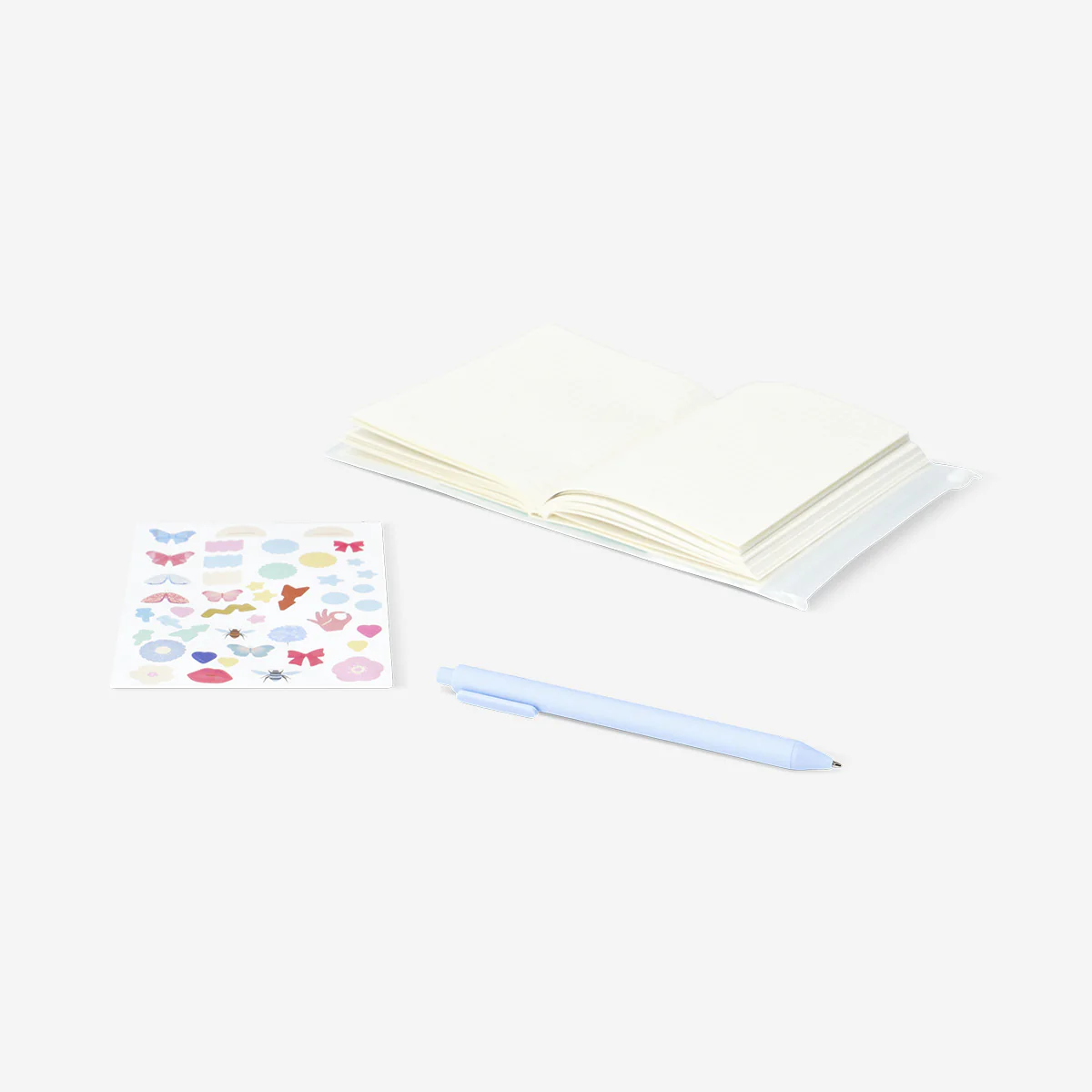 A6 butterfly notebook with zip pocket - Image 2