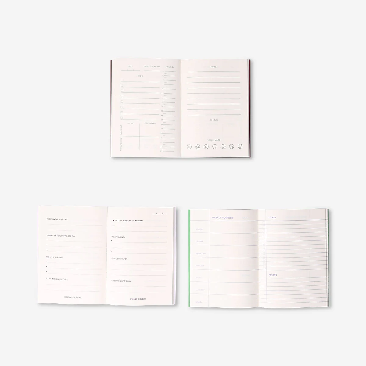 A6 set of planners in English - 3 pcs - Image 2