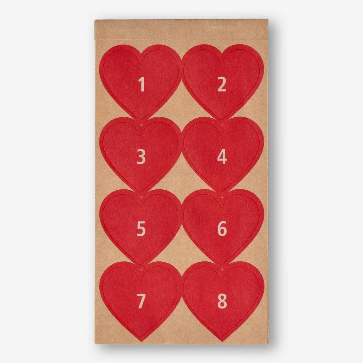 Advent gift stickers - 1 to 24