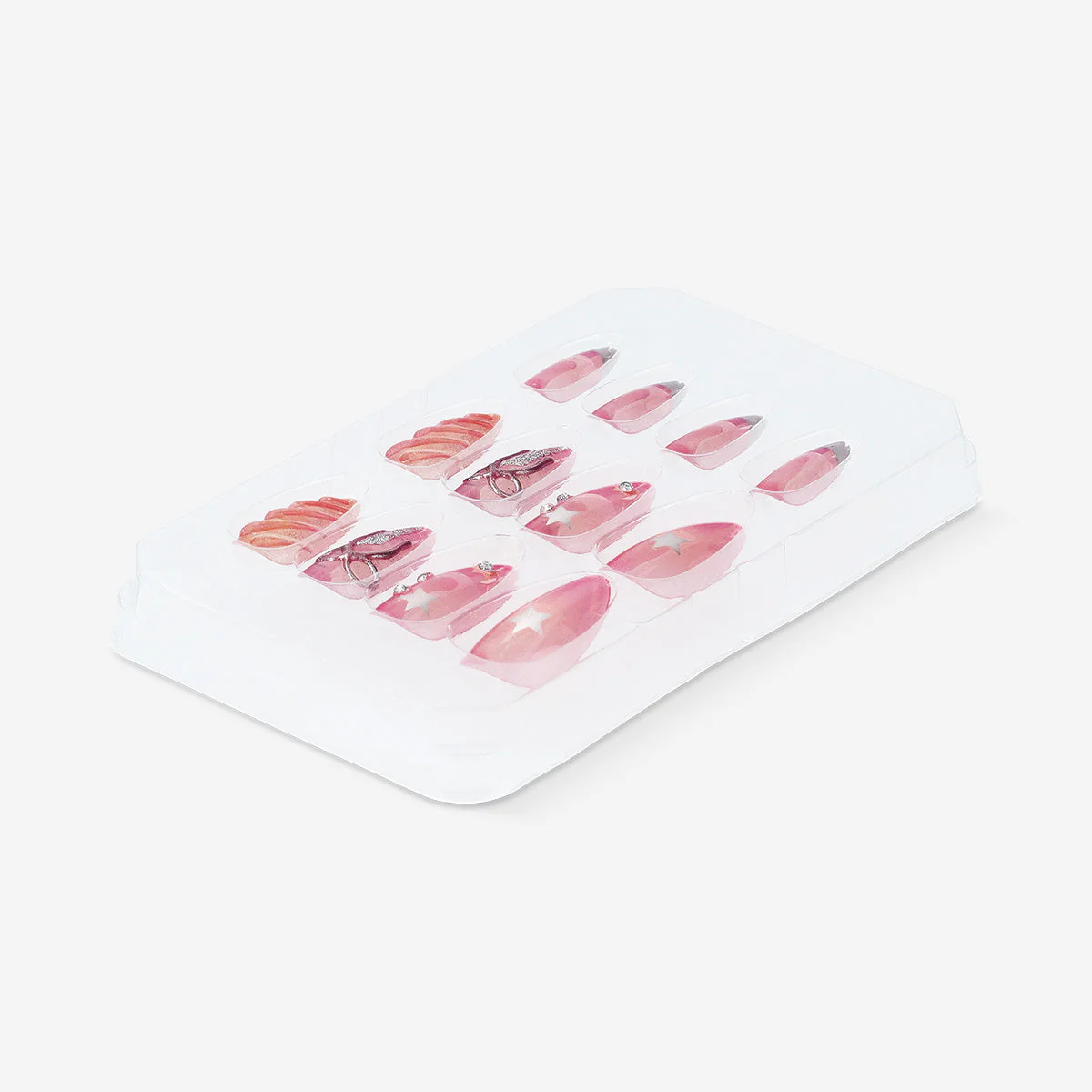 Articifial nails set - 3D bows - Image 2