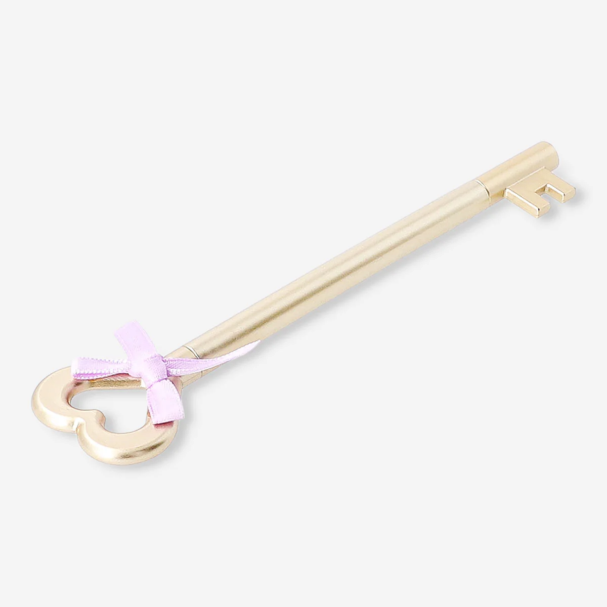 Ballpoint pen - Gold key design with bow - Image 3