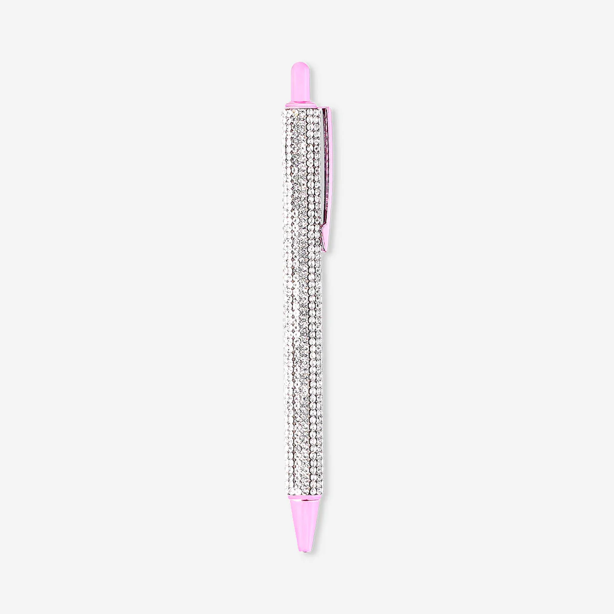 Ballpoint pen - Pink with rhinestones