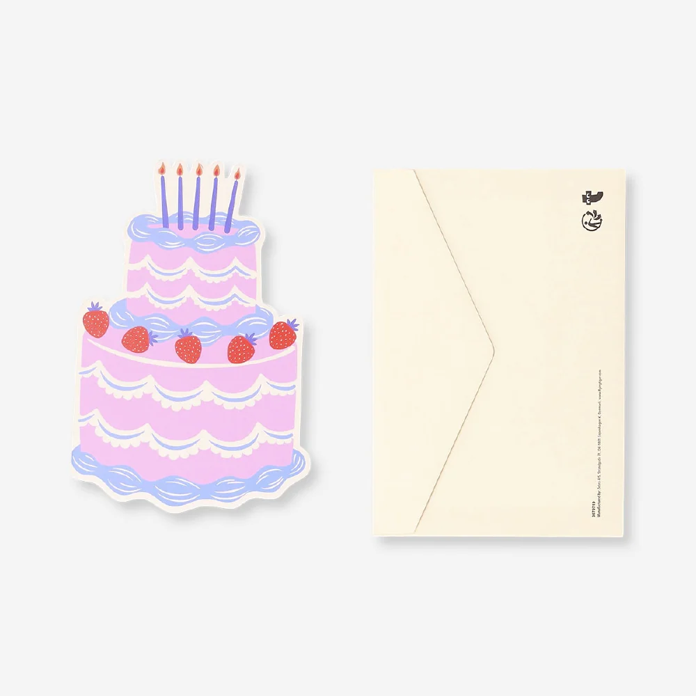 Birthday card - Birthday cake with candles