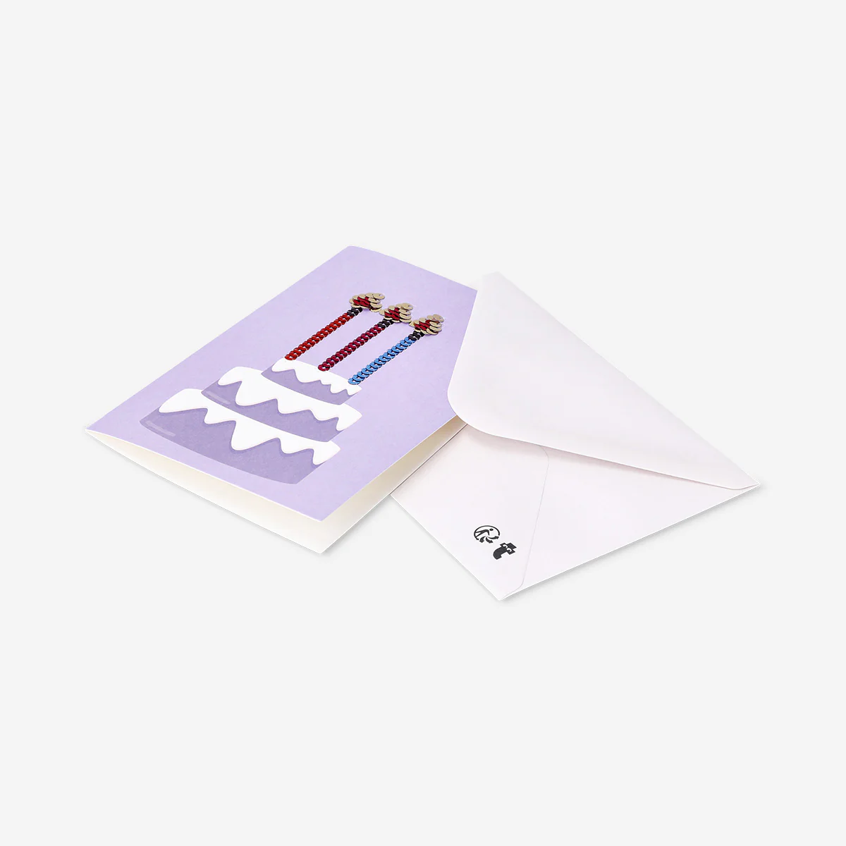 Birthday card with sequin candles - Image 2