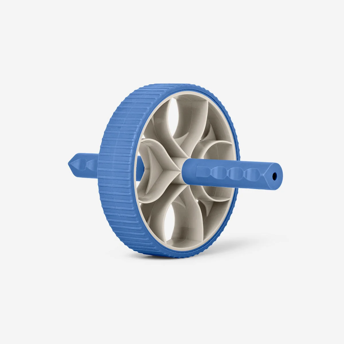 Blue and beige ab wheel