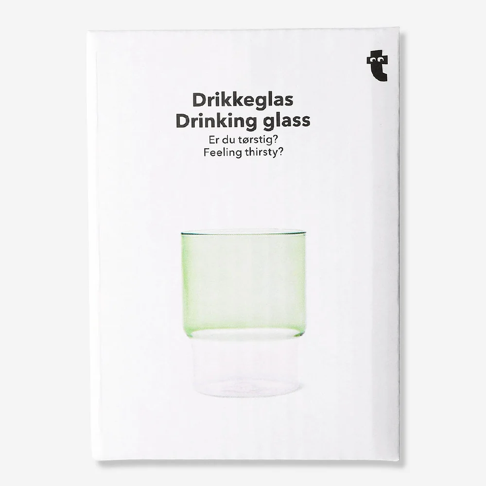 Green and pink drinking glass - 400 ml - Image 3