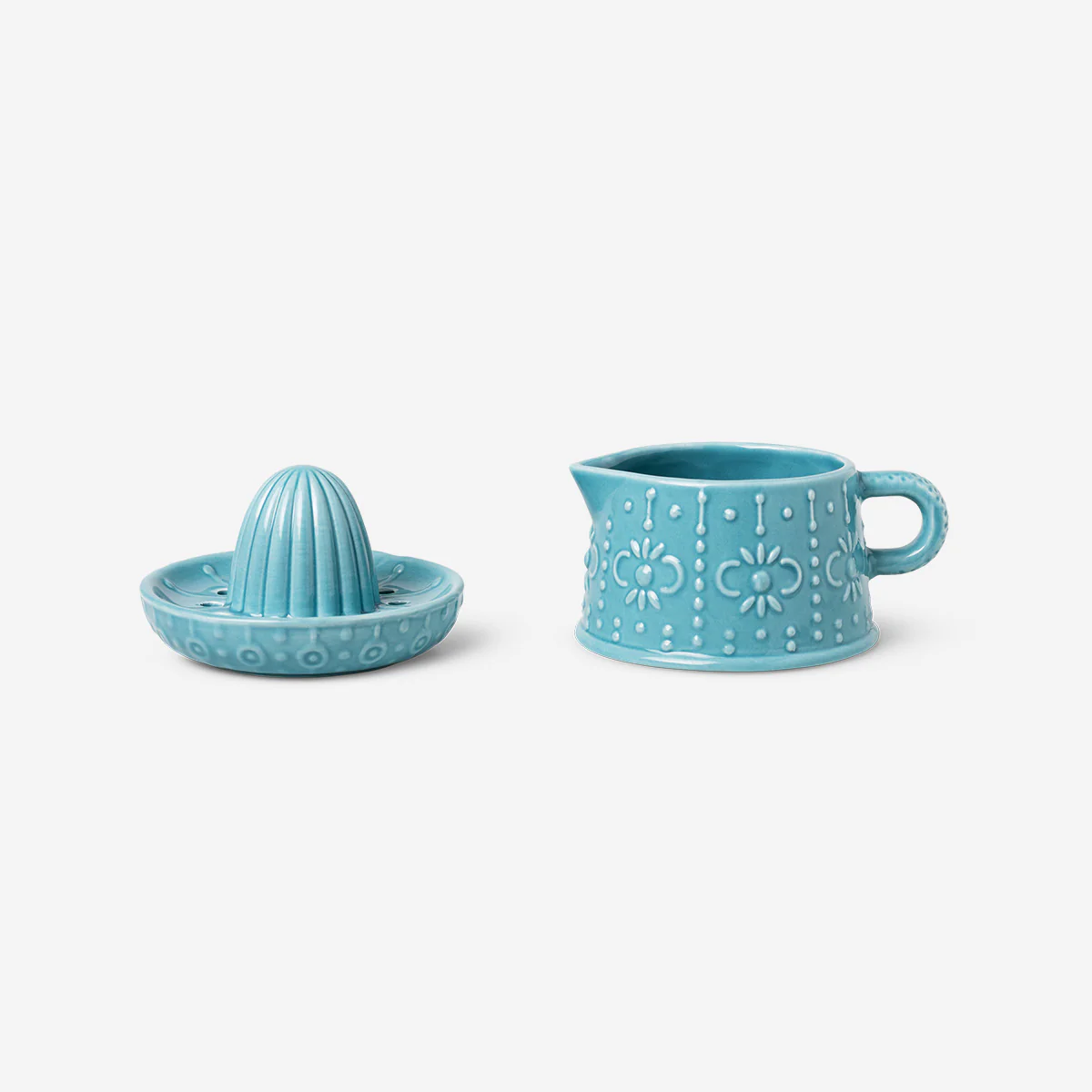 Blue ceramic citrus juicer jug - 350 ml - Image 2