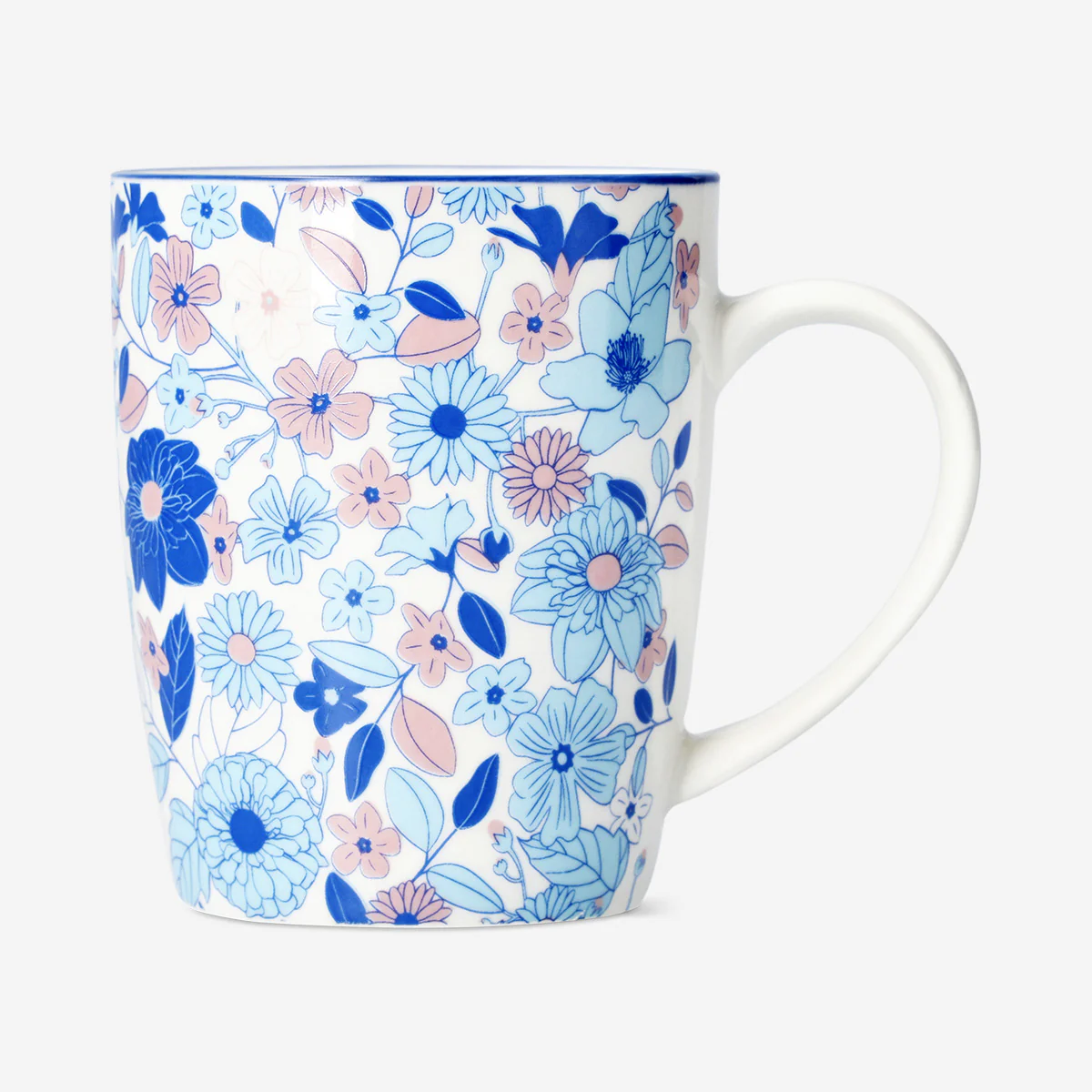 Blue floral mug - Image 2