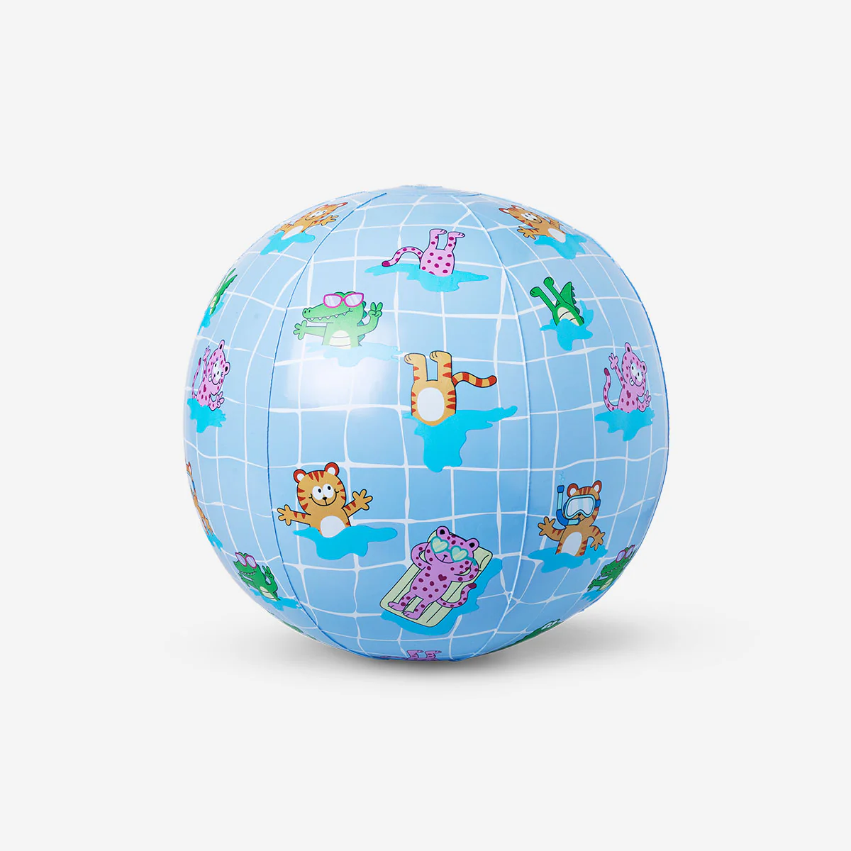 Blue inflatable beach ball - 30 cm - Image 2