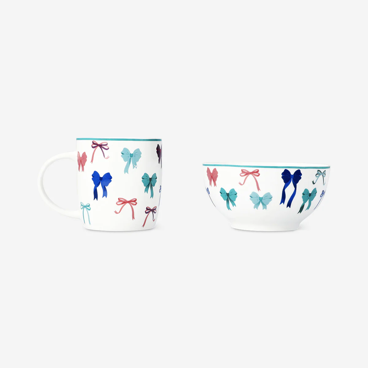 Breakfast set with bow print - 2 pcs - Image 2