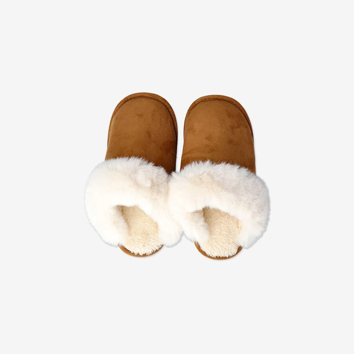 CL brown slippers with plush - Image 2