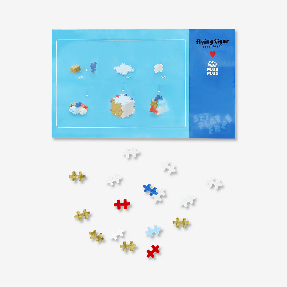 Building mix - Plus Plus x Flying Tiger Copenhagen - 240 pcs - Image 2