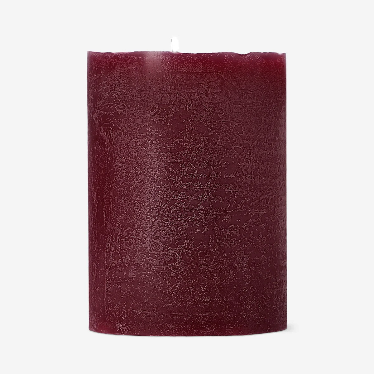 Burgundy dinner candle - 8 cm