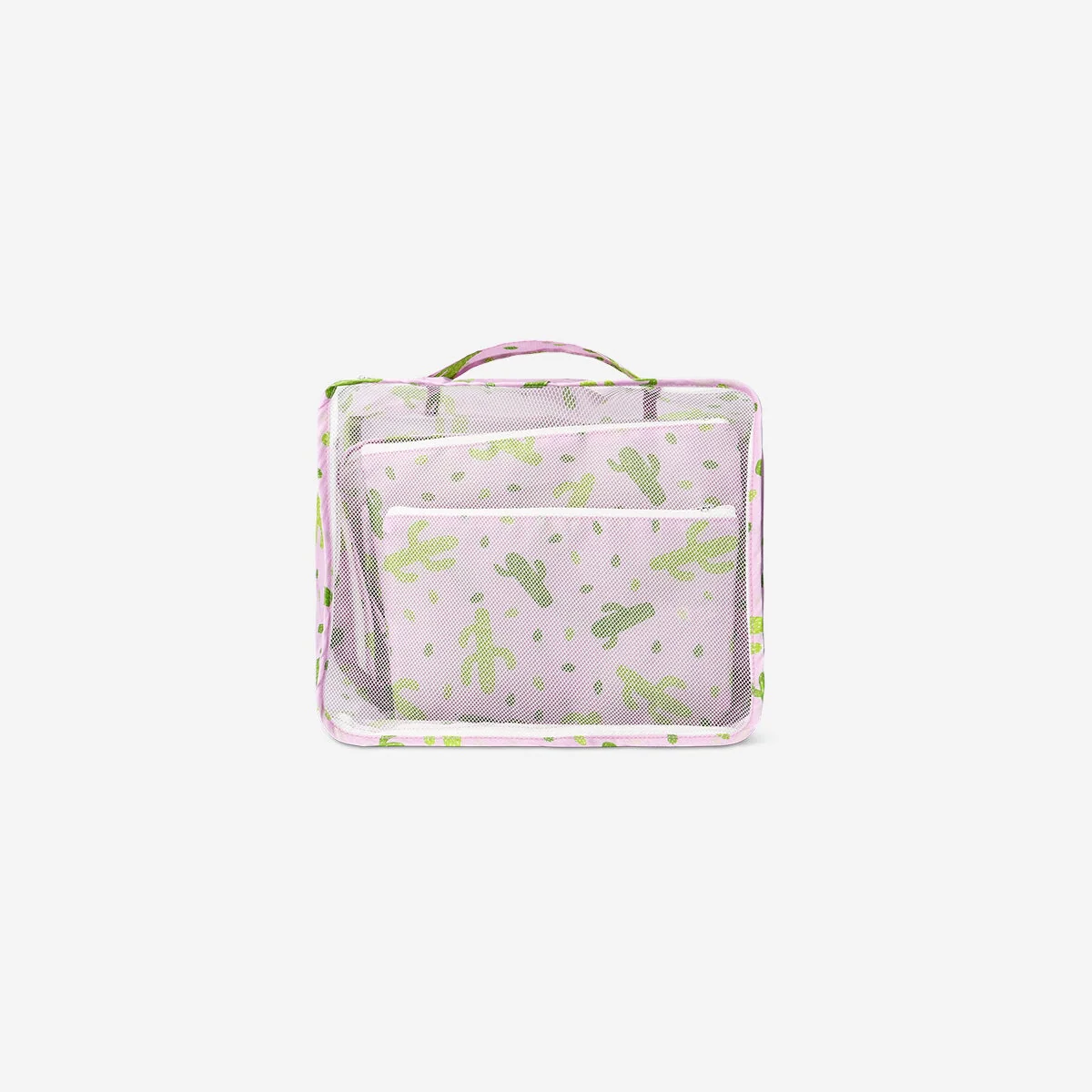 Cactus print organiser bags - 5 pcs