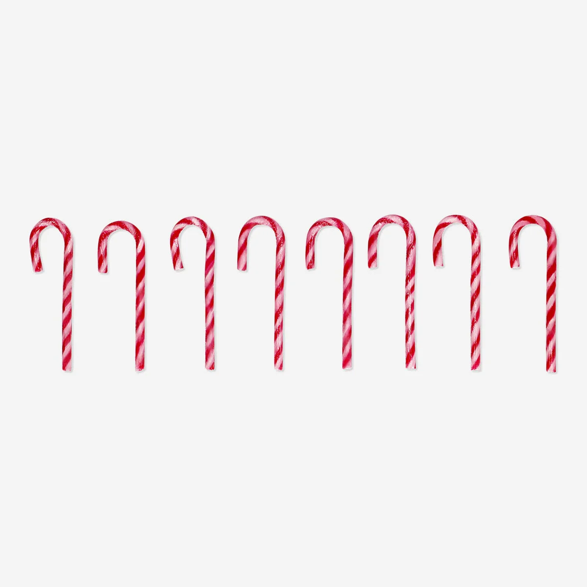 Candy canes with strawberry flavour - 8 pcs - Image 2