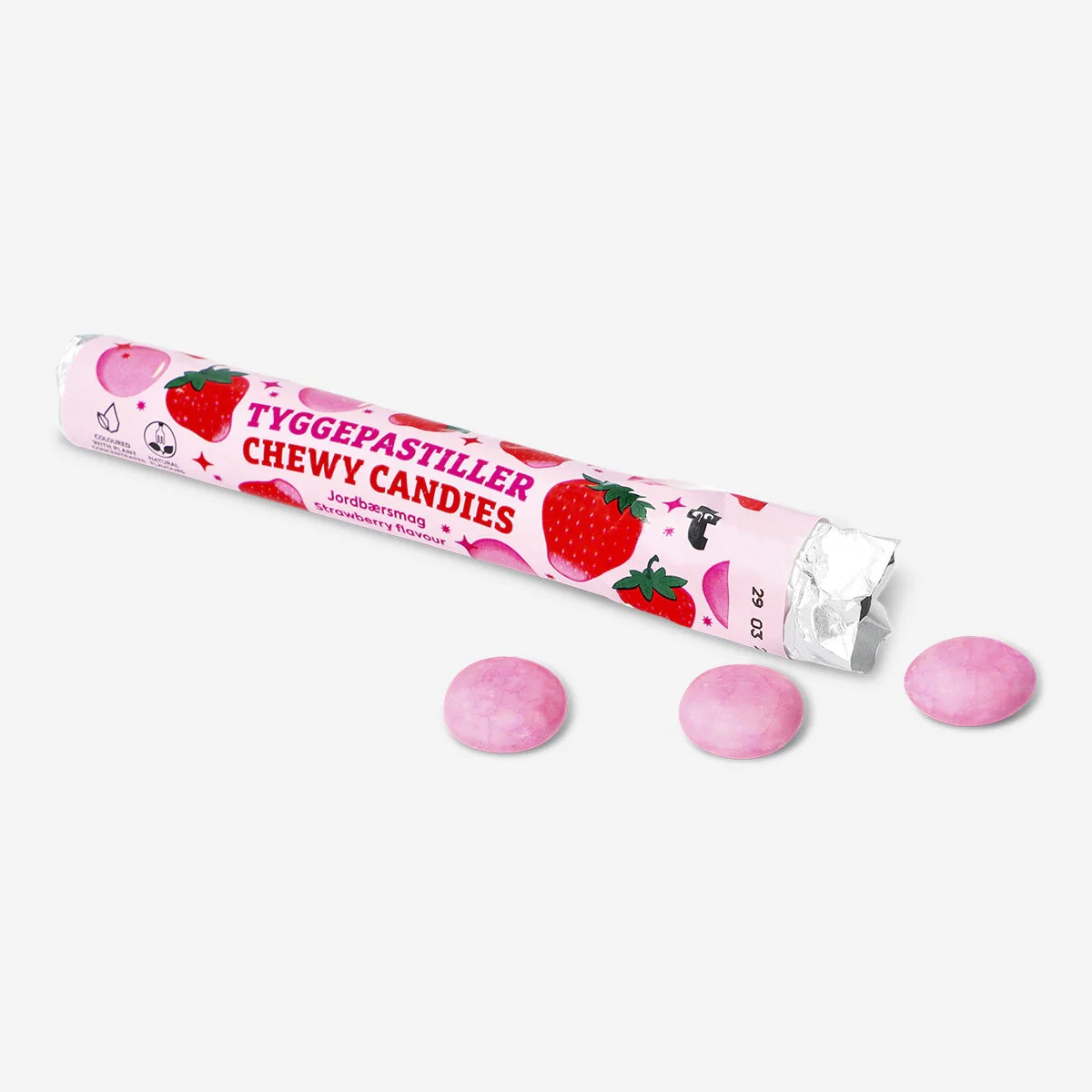 Candy chewy roll. Strawberry flavour - Image 2