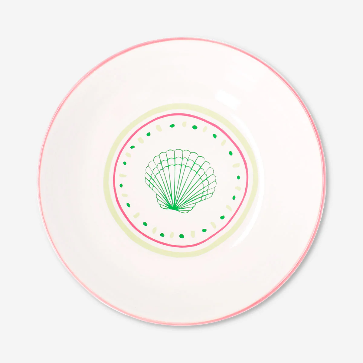 Ceramic bowl with dots and seashell - 15 cm - Image 3