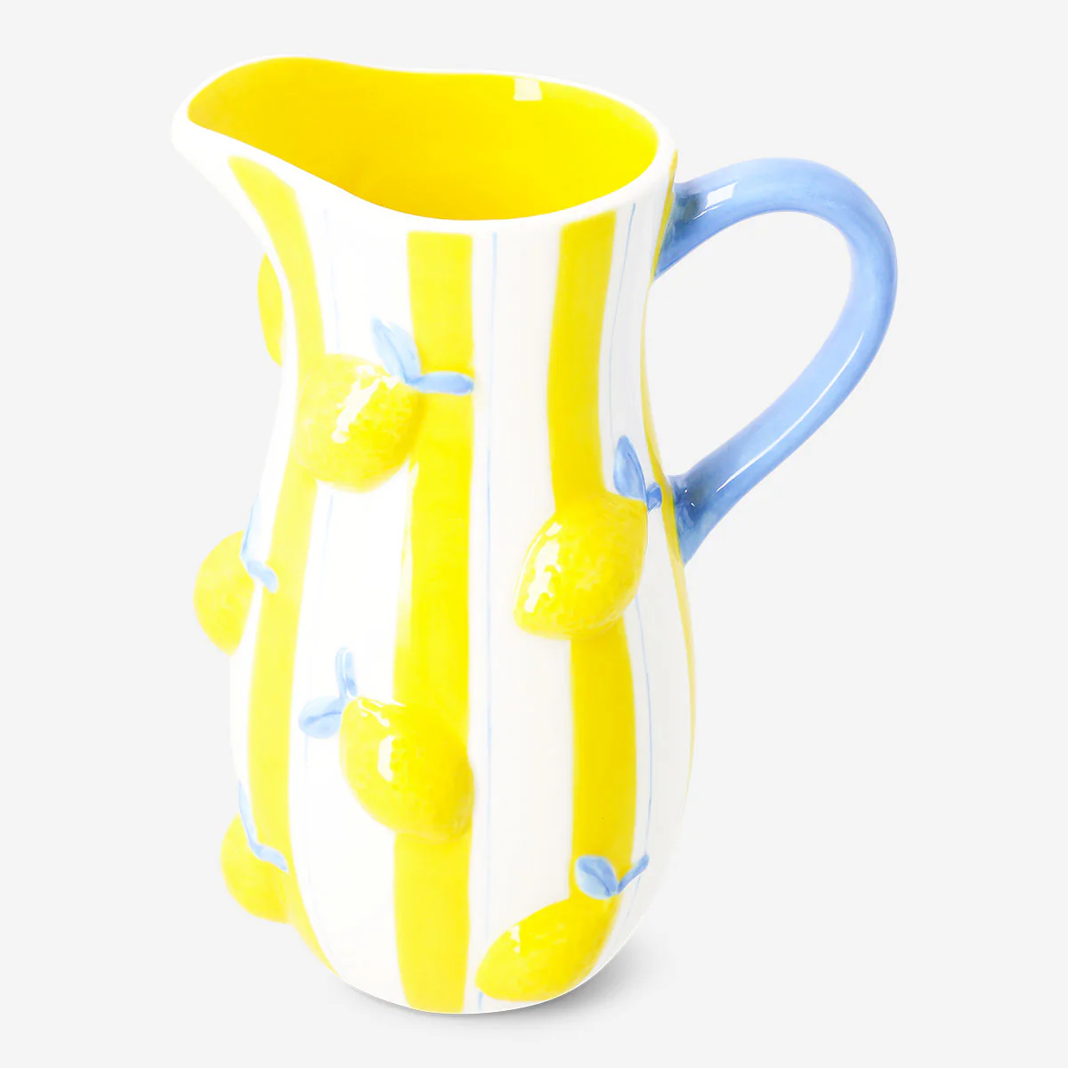 Ceramic jug with embossed lemons - 1.2 L - Image 2