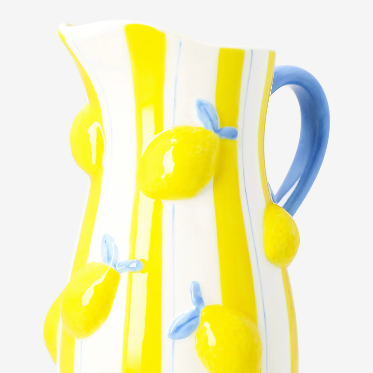 Ceramic jug with embossed lemons - 1.2 L - Image 3