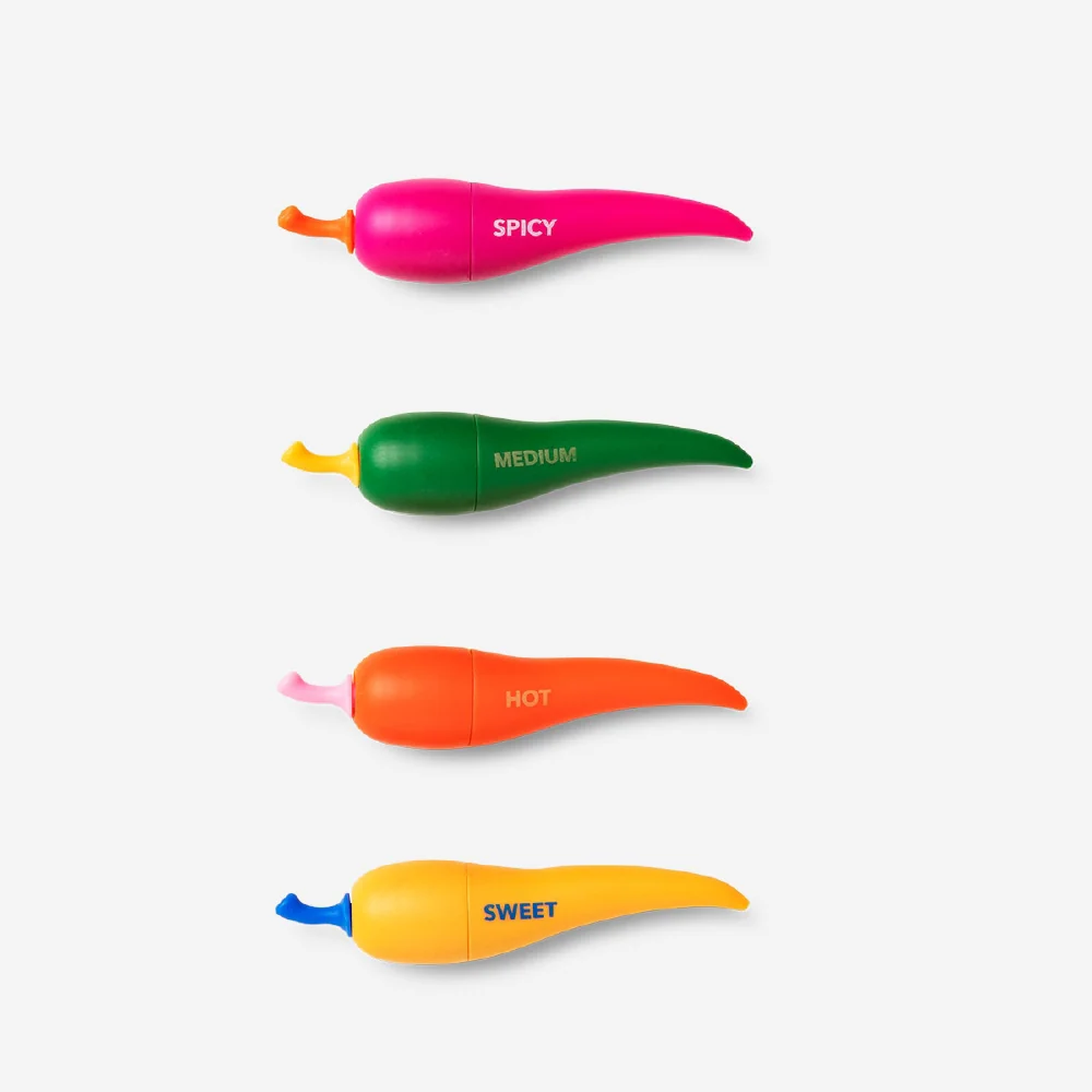 Chilli highlighters - 4 pcs