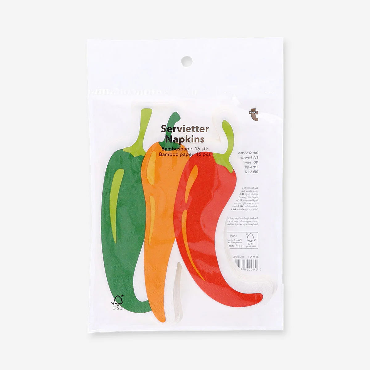 Chilli napkins - 16 pcs