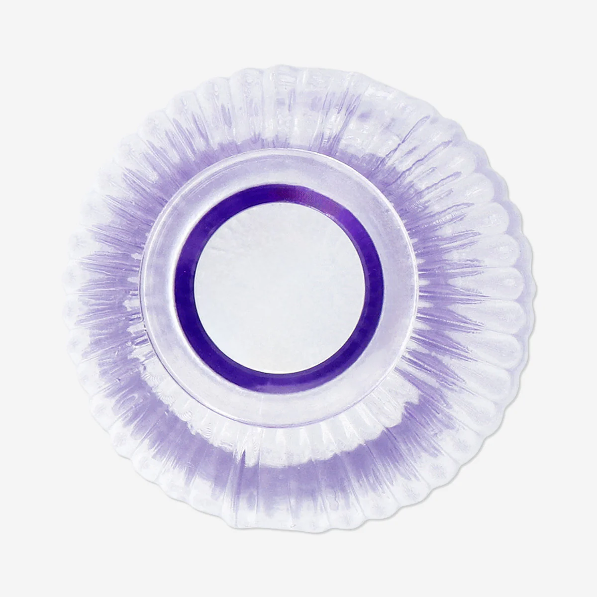 Clear purple glass vase - 14 cm - Image 3