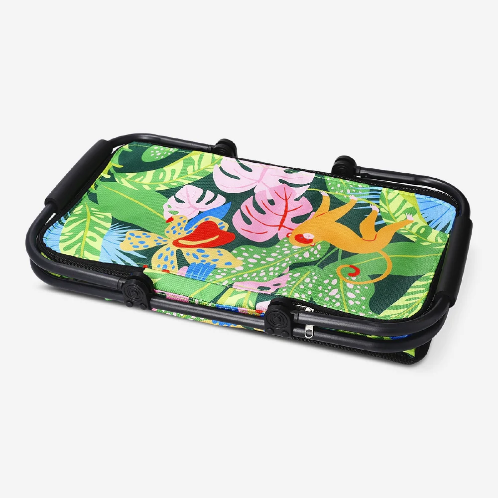 Cooler bag with tropical print - 45x26 cm - Image 3