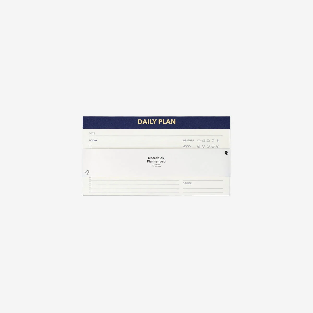 Daily planner pad for desk