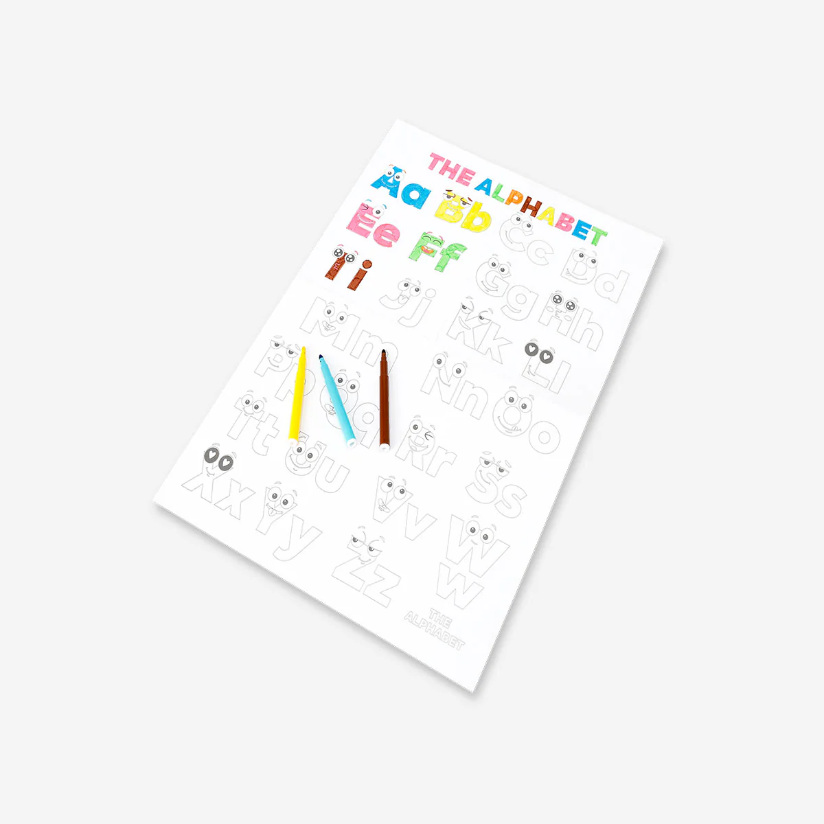 DIY alphabet poster