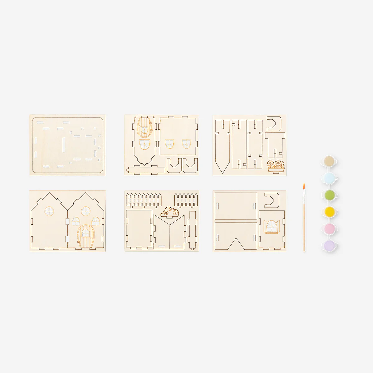 DIY wooden house with paint - Image 2