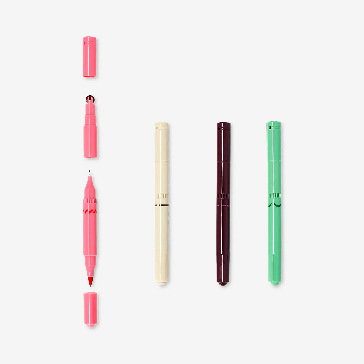 Dual-tip markers for journaling - 4 pcs - Image 3