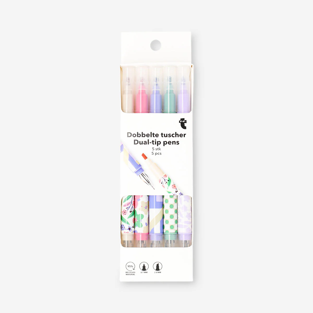 Dual-tip pens with gel ink and highlighters - 4 pcs - Image 3