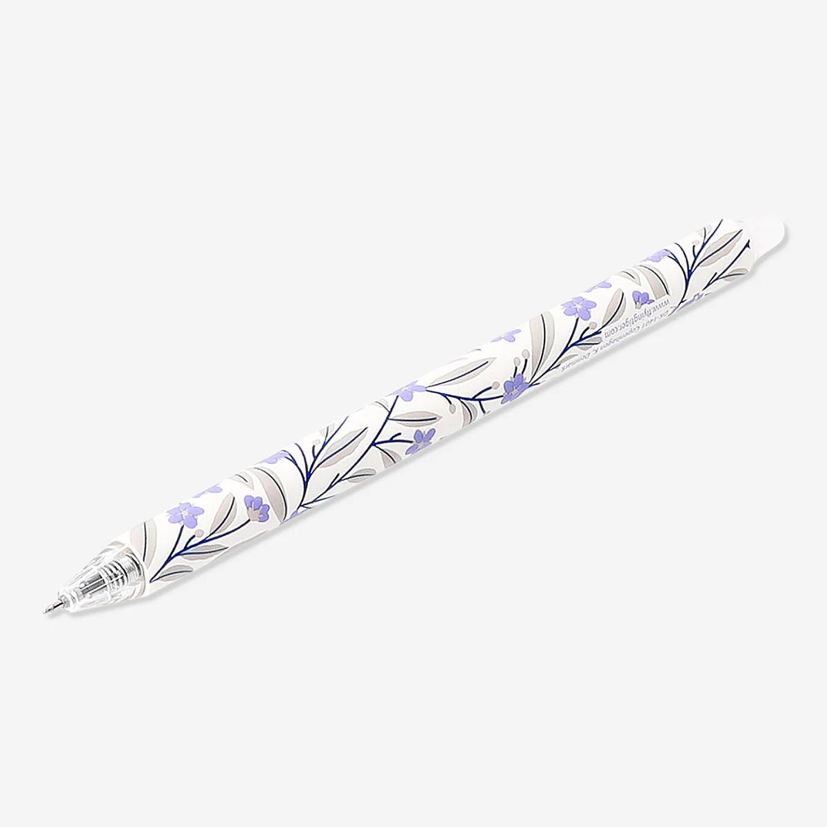 Erasable gel ink pen - Purple flowers - Image 2