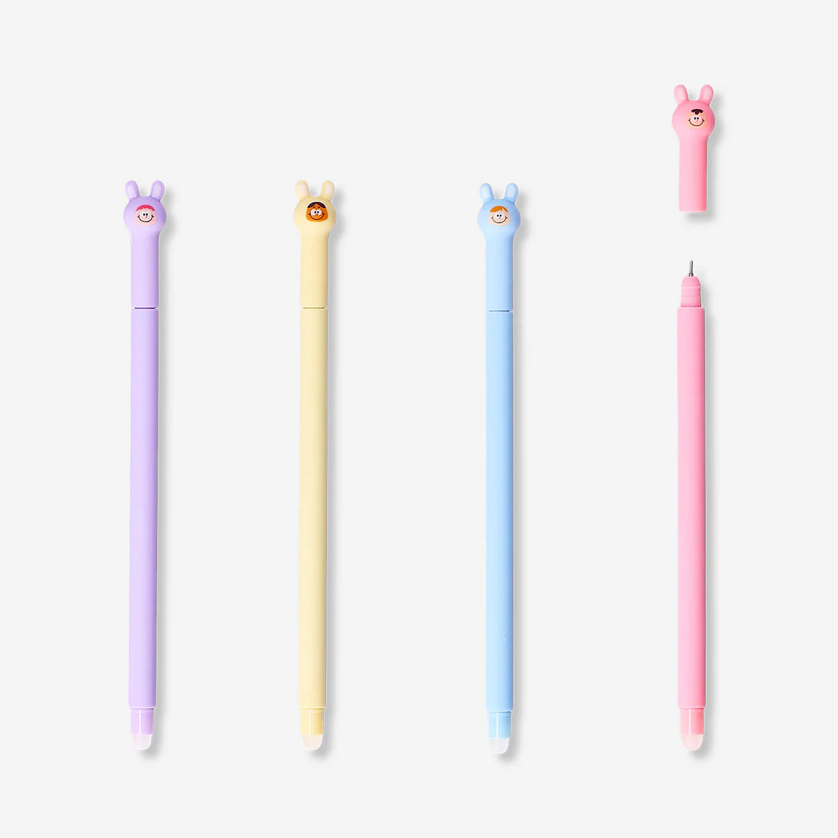 Erasable gel ink pens - Candy monster toppers - 4 pcs
