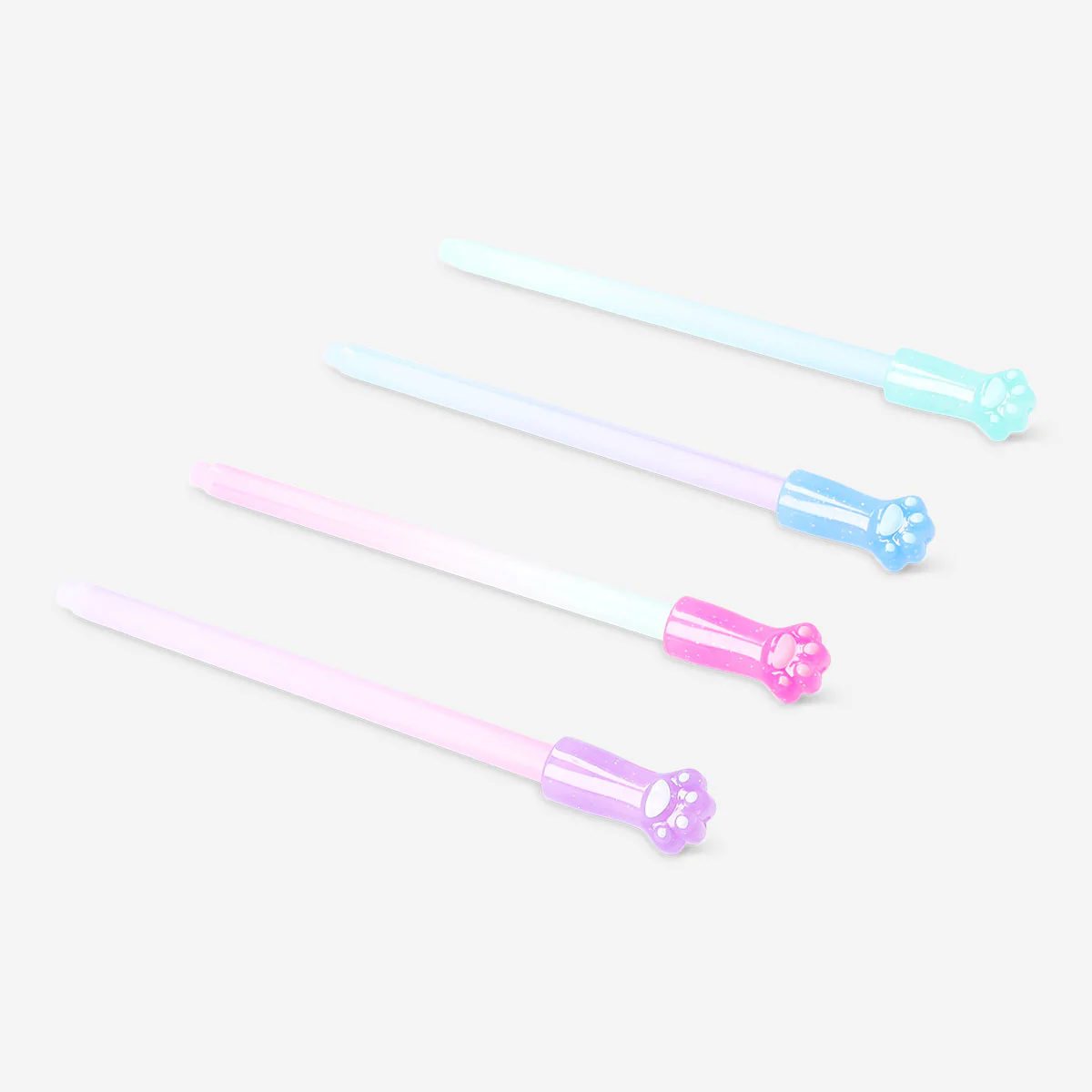 Erasable gel ink pens - Paw toppers - 4 pcs - Image 2