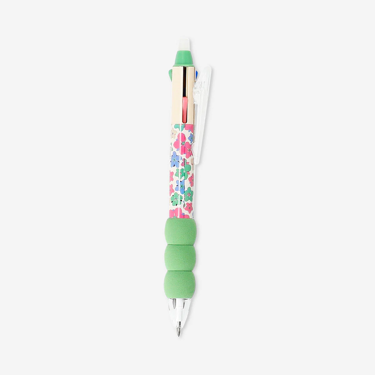 Erasable multi coloured gel pen - Flower design