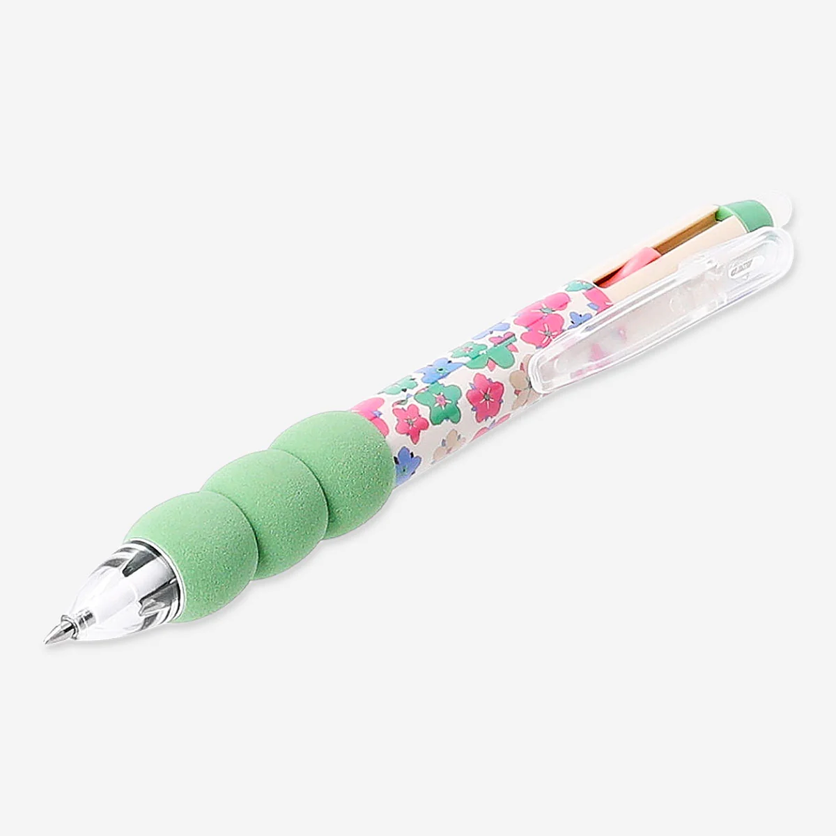 Erasable multi coloured gel pen - Flower design - Image 2