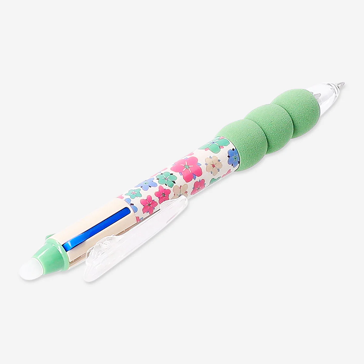 Erasable multi coloured gel pen - Flower design - Image 3
