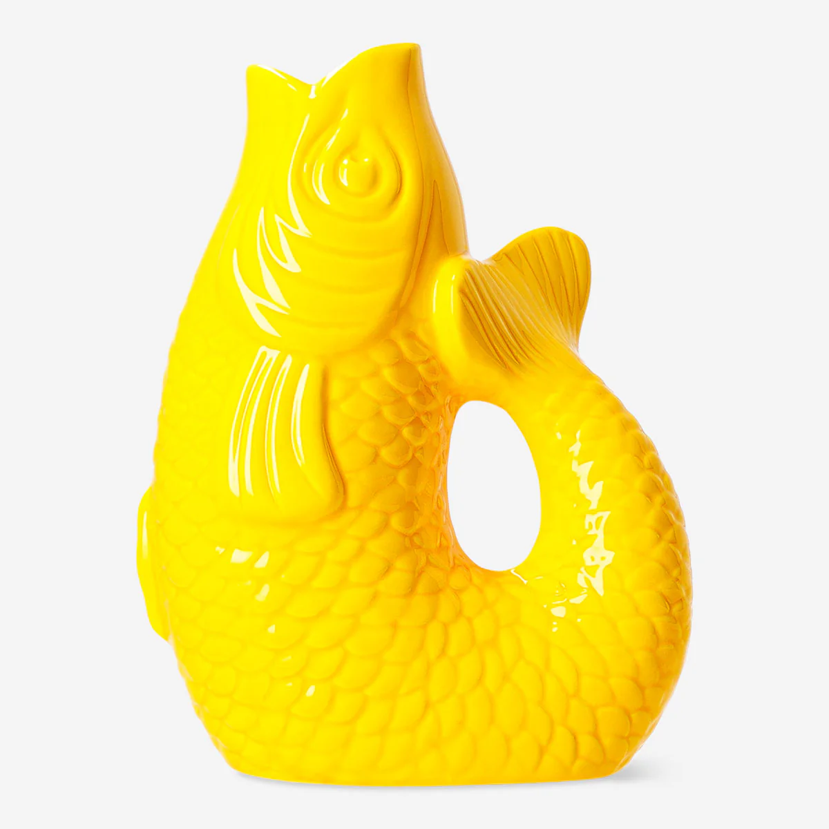 Yellow fish vase - 21 cm - Image 2