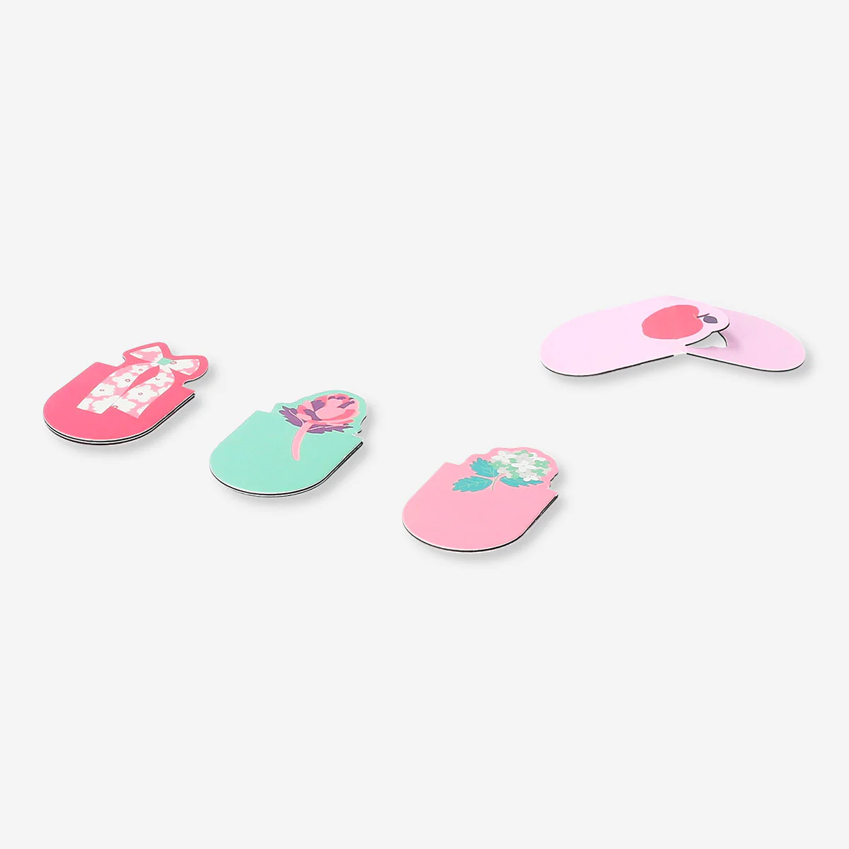 Floral magnetic bookmarks - 4 pcs - Image 2