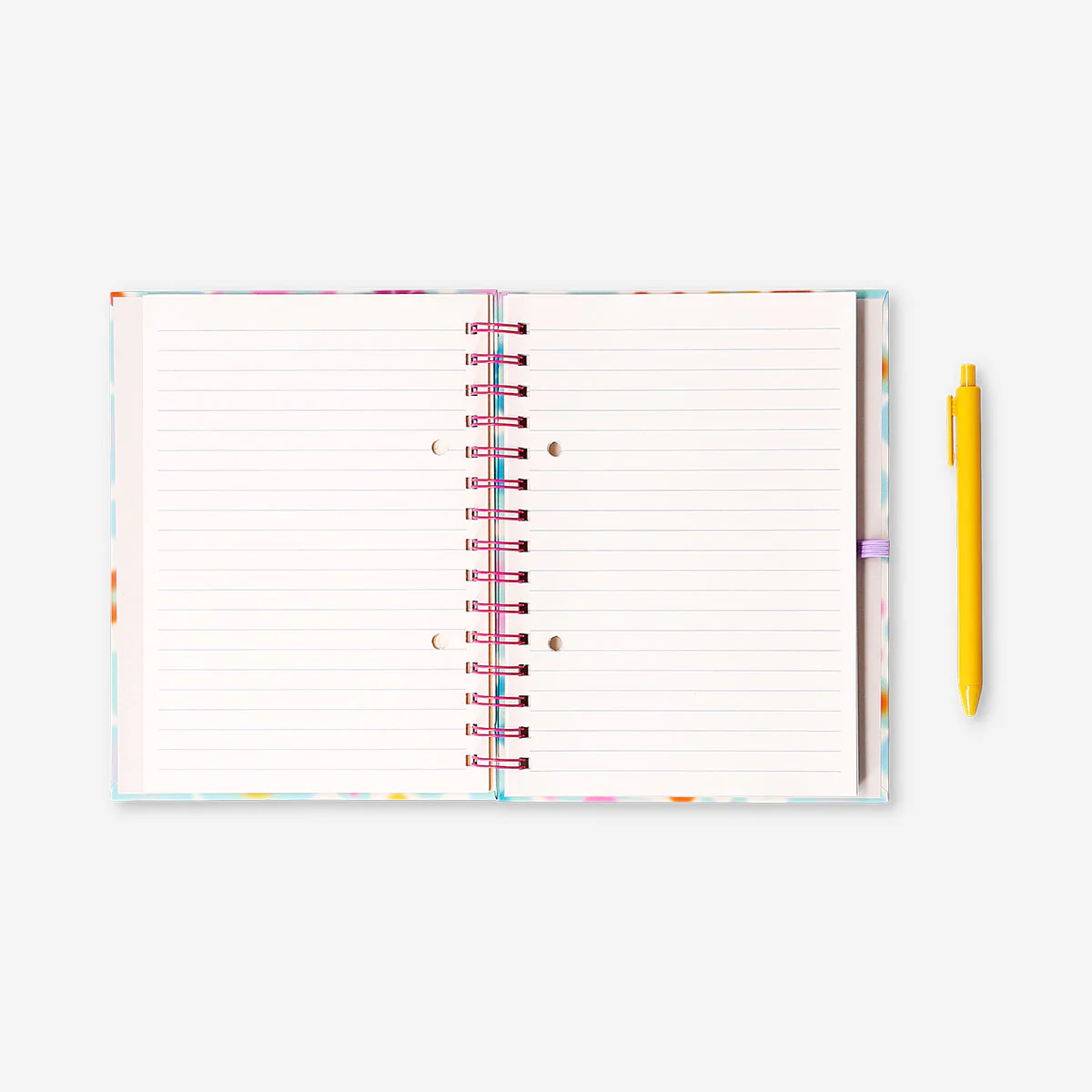 Floral notebook with page markers and pen - Image 2