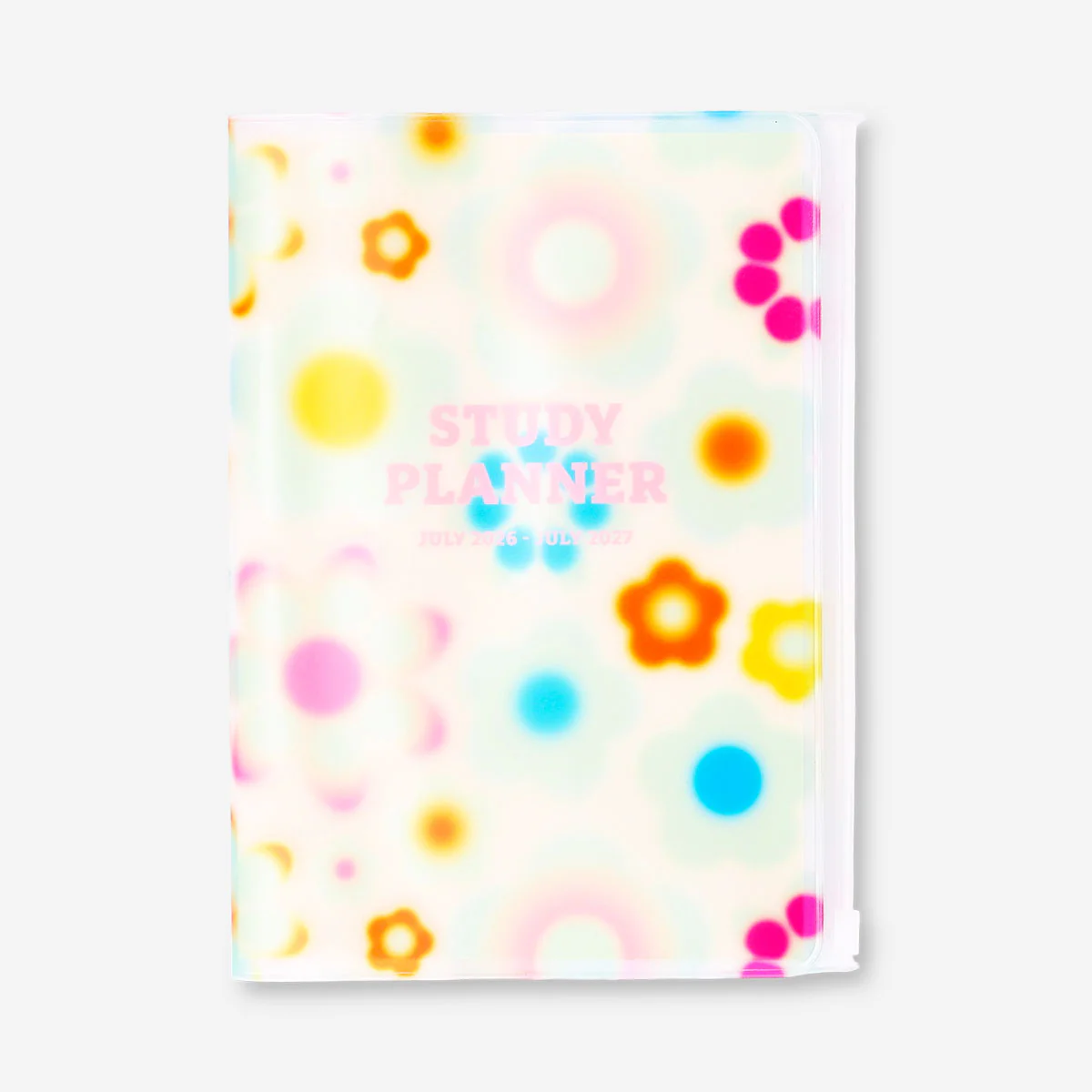 Floral study planner with zip lock - English