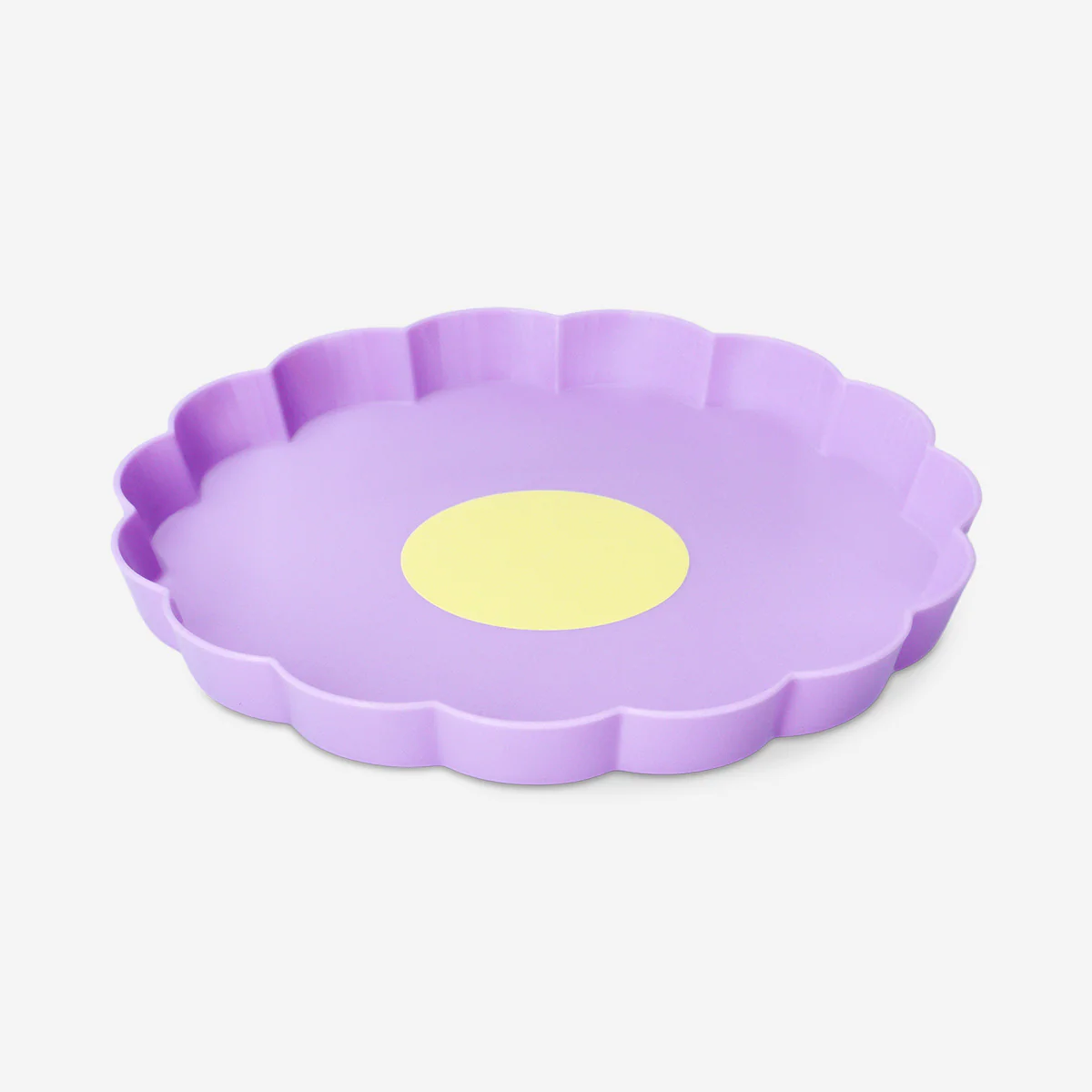 Purple flower serving plate - 21 cm - Image 2